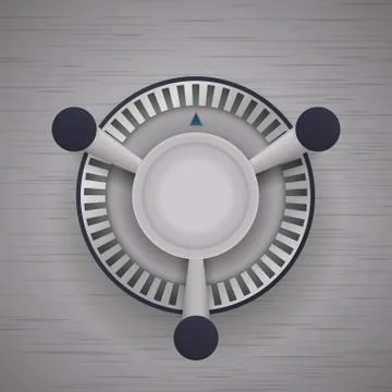 Combination lock safe background Illustrazione stock