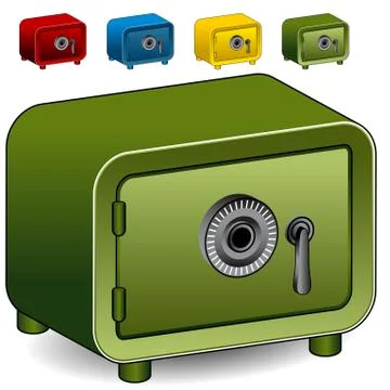 Combination lock safe icon Stock Illustration