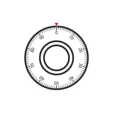 Combination Lock. Security Concept. Metal Steel Lock For Safety And Privacy.  Stock Illustration