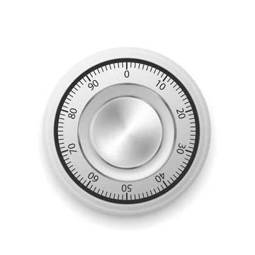 Combination Lock. Security Concept. Metal Steel Lock For Safety And Privacy i Stock Illustration