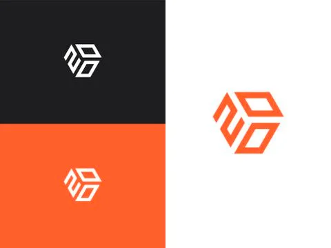 Combination number, stylish vector emblem for design Stock Illustration