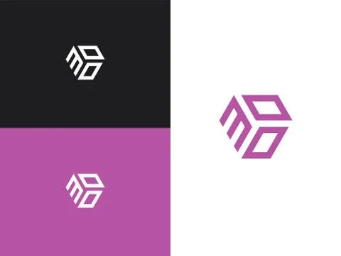 Combination number, stylish vector emblem for design Stock Illustration