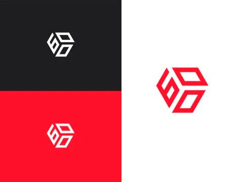 Combination number, stylish vector emblem for design Stock Illustration