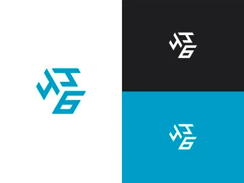 Combination number, stylish vector emblem for design Stock Illustration