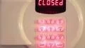 Combination numeric lock on safe HD Footage