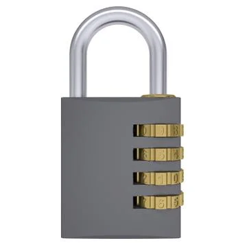 Combination padlock Illustrazione stock