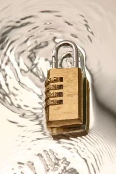 Combination padlock Stock Photos