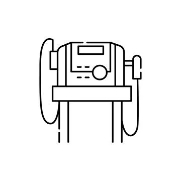 Combination physiotherapy machine olor line icon. Pictogram for web page, mob イラスト素材
