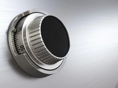 Combination safe dial lock. concept of banking.  closeup background. 库存插图