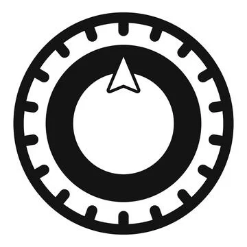 Combination safe lock dial protecting valuables in bank vault Stock Illustration