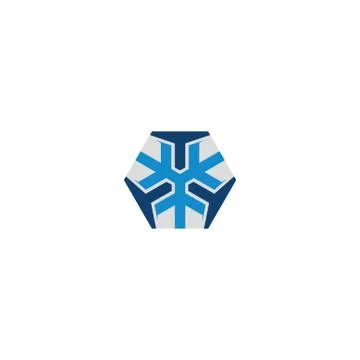 Combination of security and hexagons shape logo design vectors unique, modern Stock Illustration