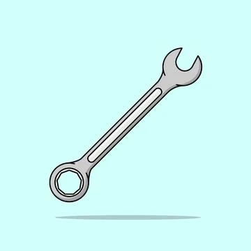 Combination Spanner Stock Illustration
