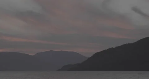 Combinations 1-6 of Queenstown Lake Sunsets - RAW ungraded, no LUT Stock Footage