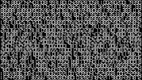 Combinations of digits. Artificial intelligence concept Stockbeeldmateriaal 168407758