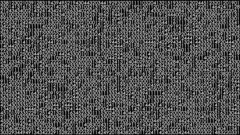 Combinations of digits. Artificial intelligence concept Stock Footage 190939488