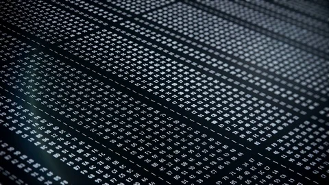 Combinations of numbers on screen, abstract hacking background, programming code Stock Footage 75241357