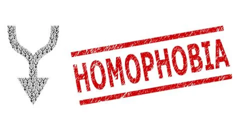 Combine Arrow Down Recursive Composition of Combine Arrow Down Items and Grunge Illustrazione stock