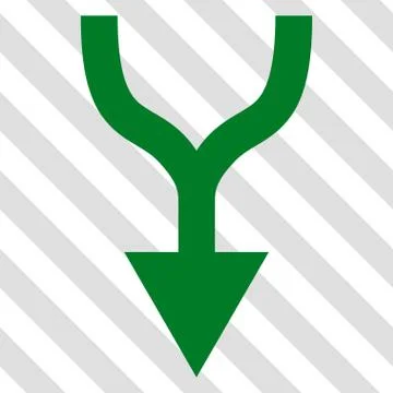 Combine Arrow Down Vector Icon Ilustración de archivo