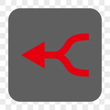 Combine Arrow Left Interface Toolbar Button Illustrazione stock