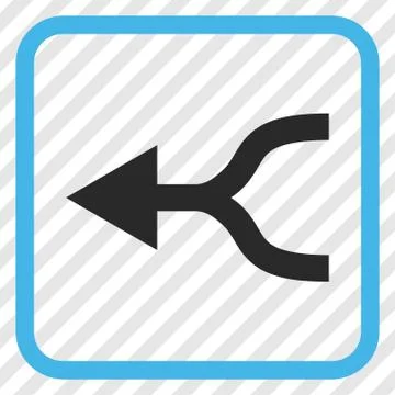 Combine Arrow Left Vector Icon In a Frame Ilustración de archivo