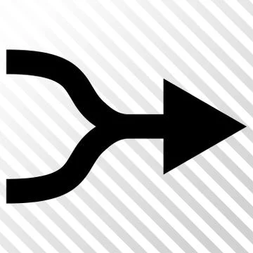 Combine Arrow Right Vector Icon Ilustración de archivo