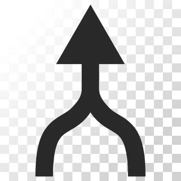 Combine Arrow Up Vector Icon Stock Illustration