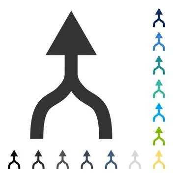 Combine Arrow Up Vector Icon Ilustración de archivo