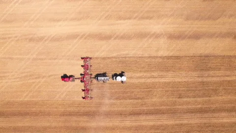 Combine - Bird's Eye View Stock Footage 265504580