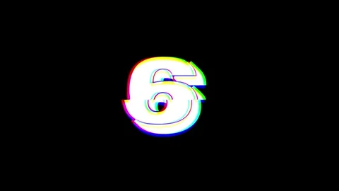 Combine Countdown 10 - 1 glitch effect animation Vídeos de archivo 334091723