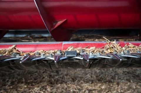 Combine Cutting Baldes -Close Stock Photos