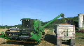 Combine Emptying Wheat 03 HD Footage