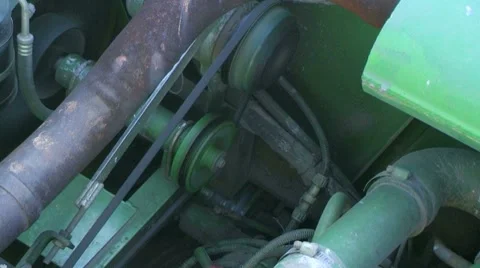 Combine Engine Running Video stock 8645705