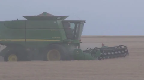 Combine Evening Stock Footage 35582599