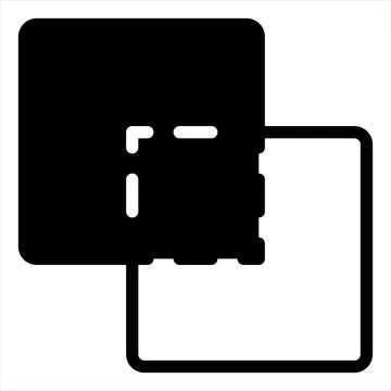 Combine glyph icon vector illustration isolated on white background Ilustración de archivo