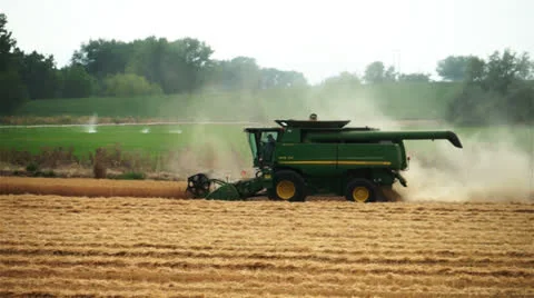 Combine harvest Stock Footage 26581063