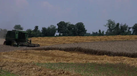 Combine Harvester 01 Stock Footage 25851462
