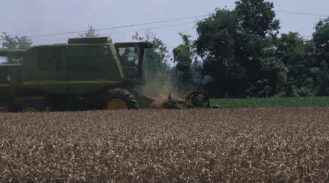 Combine Harvester 03 Stock Footage 25851465