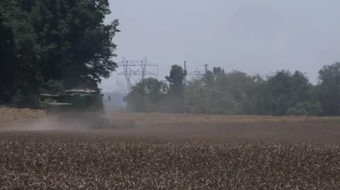 Combine Harvester 04 Stock Footage 25851475