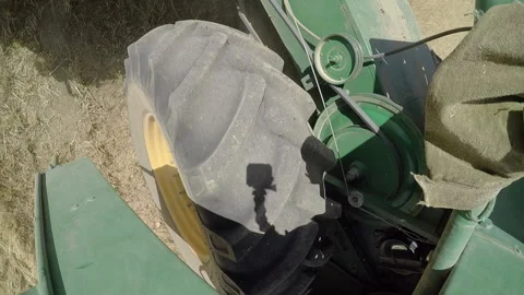 Combine harvester close-up Stock Footage 292236522