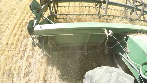 Combine harvester close-up Stock Footage 292236556