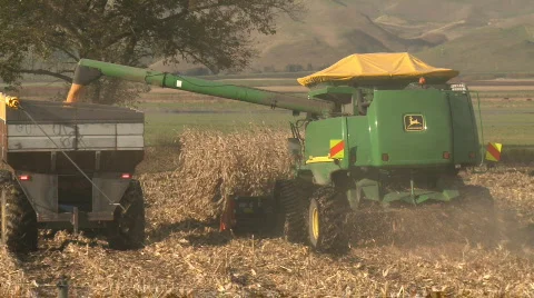 Combine harvester Stock Footage 736260