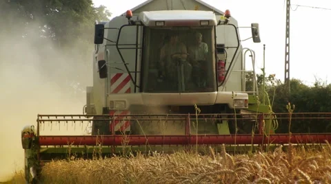 Combine Harvester Stock Footage 2184816