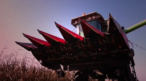 Combine harvester Stock Footage 43585788