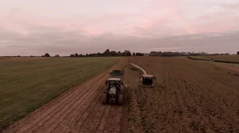 Combine Harvester Stock Footage 44335001
