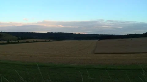 Combine Harvester Front On Stock Footage 42971635