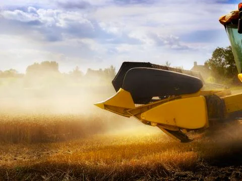 Combine harvester Stock Photos