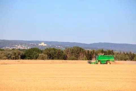 Combine harvester. Stock Photos