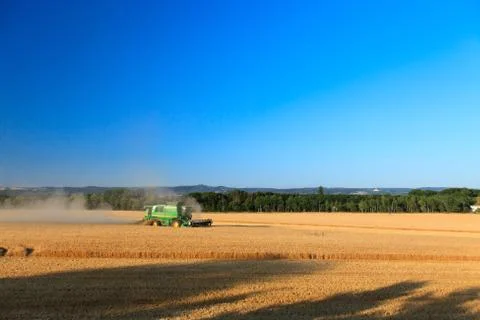 Combine harvester. Stock Photos