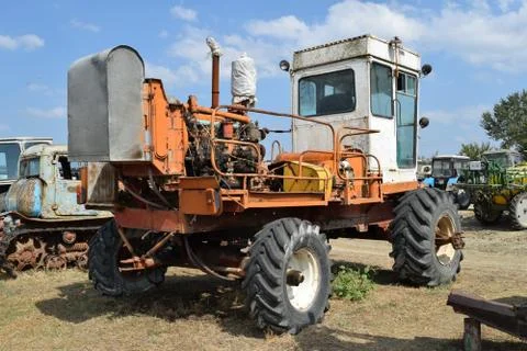 The Combine harvester Stock Photos