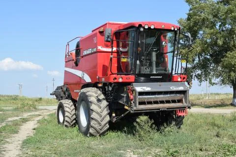 The Combine harvester Foto stock
